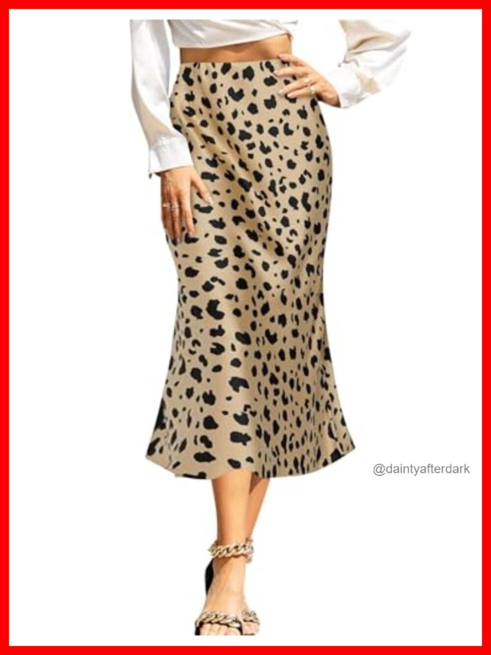 Women's Satin Midi Skirt High Waisted Zipper Stretch Long Skirt Dressy Casual